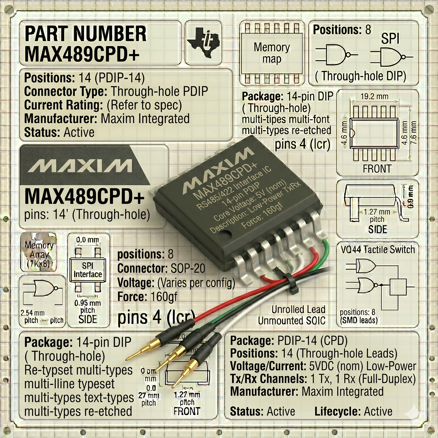 MAX489CPD+