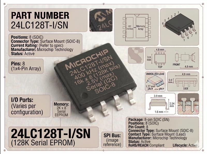 24LC128T-I/SN