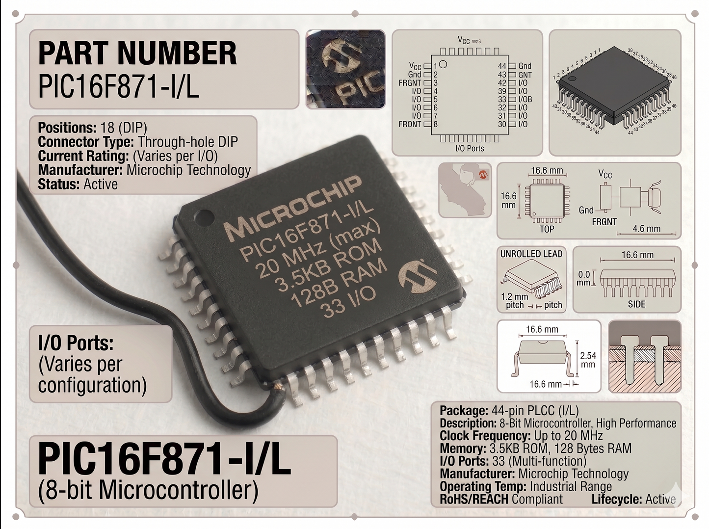 PIC16F871-I/L