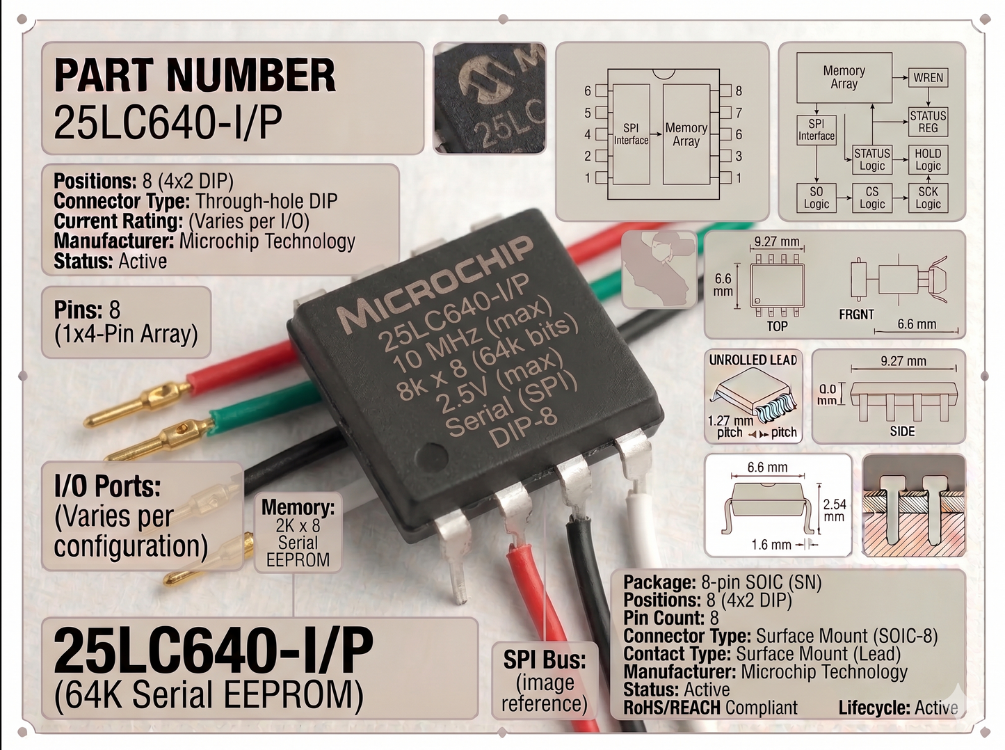 25LC640-I/P